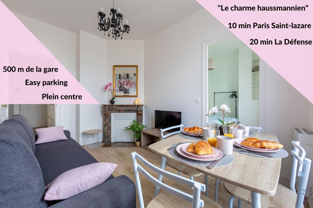 Le Charme Haussmannien-10 Min Paris Apartment Argenteuil Ngoại thất bức ảnh